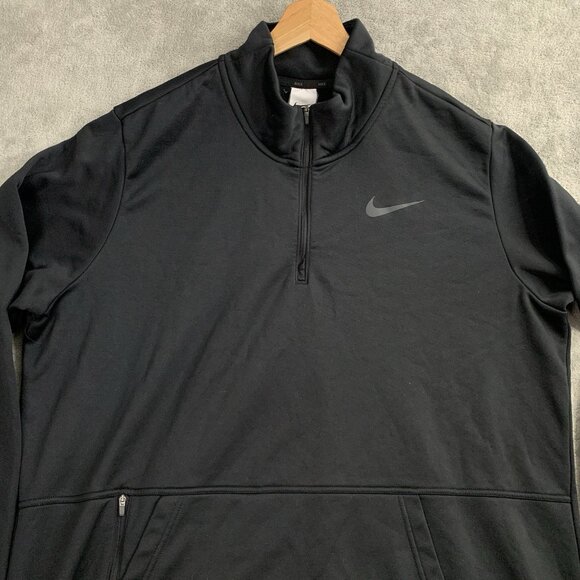 Nike Stride Pullover Men 2XL Tall Black 1/4 Zip Sweatshirt CU6217-010 Therma-Fit - Picture 4 of 9